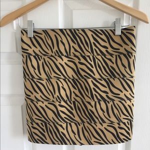 Pleasure Doing Business 5 Band Zebra Skirt